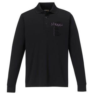 Yeah Im A Scorpio Zodiac Gift Performance Long Sleeve Polo