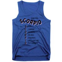 Yeah Im A Scorpio Zodiac Gift Tank Top