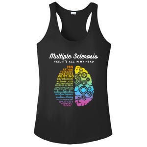 Yes It's All In My Head Multiple Sclerosis Cute Gift Ms Cute Gift Cool Gift Ladies PosiCharge Competitor Racerback Tank