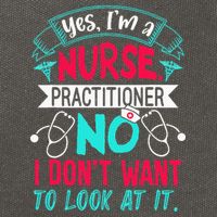 Yes I'm A Nurse Practitioner No Don't Want to Look Funny Cotton Canvas Backpack