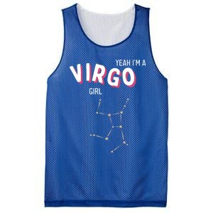 Yeah Im A Virgo Zodiac Funny Gift Mesh Reversible Basketball Jersey Tank