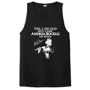 YES I AM OLD ANDREA BOCELLI SIGNATURE PosiCharge Competitor Tank