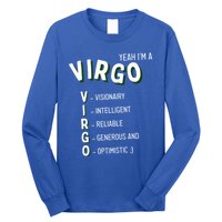 Yeah Im A Virgo Zodiac Gift Long Sleeve Shirt