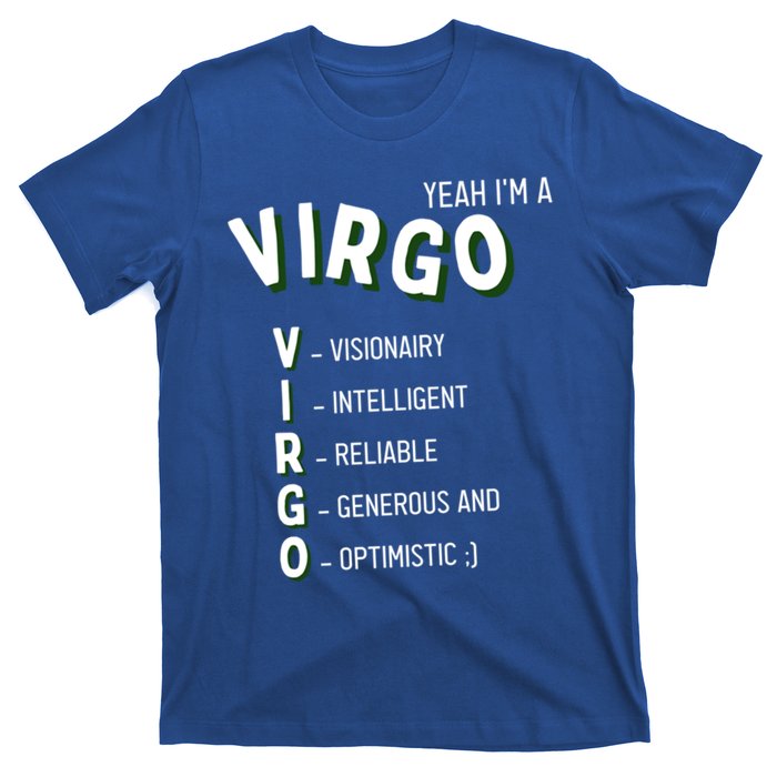 Yeah Im A Virgo Zodiac Gift T-Shirt