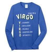 Yeah Im A Virgo Zodiac Gift Tall Long Sleeve T-Shirt