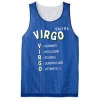 Yeah Im A Virgo Zodiac Gift Mesh Reversible Basketball Jersey Tank