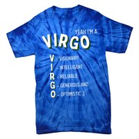 Yeah Im A Virgo Zodiac Gift Tie-Dye T-Shirt