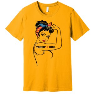 Yes Im A Trump Girl Get Over It Trump 2024 Election Gifts Premium T-Shirt