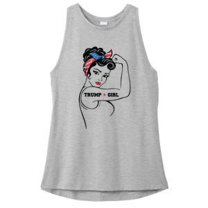 Yes Im A Trump Girl Get Over It Trump 2024 Election Gifts Ladies PosiCharge Tri-Blend Wicking Tank