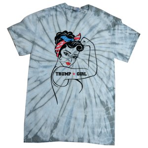 Yes Im A Trump Girl Get Over It Trump 2024 Election Gifts Tie-Dye T-Shirt