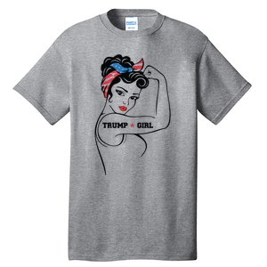 Yes Im A Trump Girl Get Over It Trump 2024 Election Gifts Tall T-Shirt