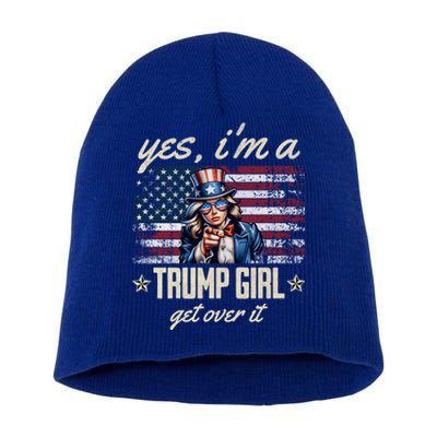 Yes IM A Trump Trump 2024 Presidential Election Gift Short Acrylic Beanie