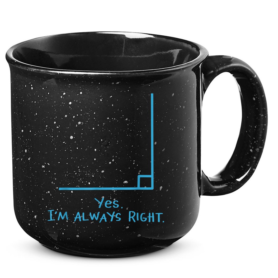 Yes Im Always Right Math Teacher 15oz Campfire Ceramic Mug