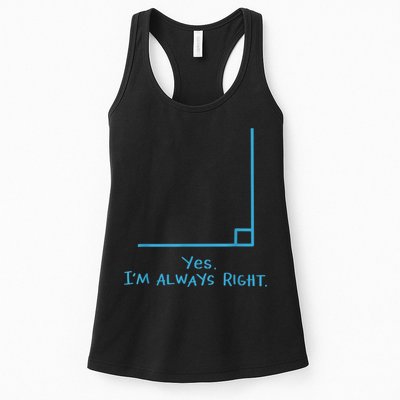 Yes Im Always Right Math Teacher Womens Tank Top