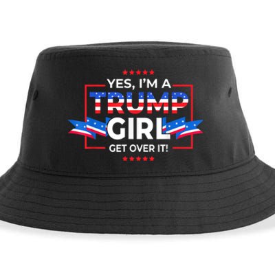 Yes IM A Trump Girl Get Over It Support Trump 2020 Sustainable Bucket Hat