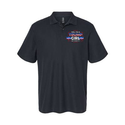 Yes IM A Trump Girl Get Over It Support Trump 2020 Softstyle Adult Sport Polo