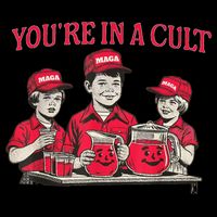 You're In A Cult  Cropped Pullover Crew