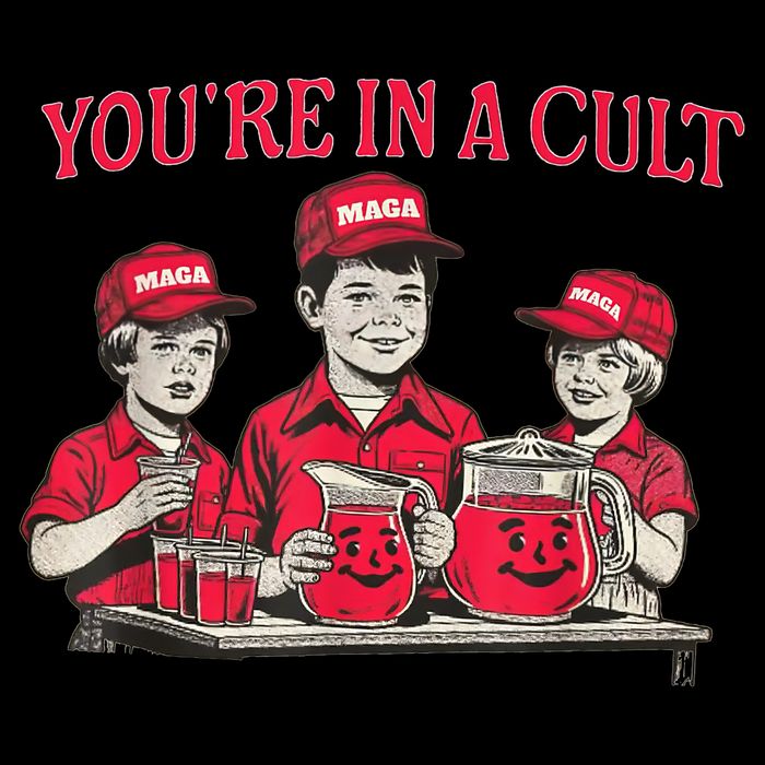 You're In A Cult  Cropped Pullover Crew