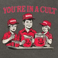 You're In A Cult  Cotton Canvas Backpack