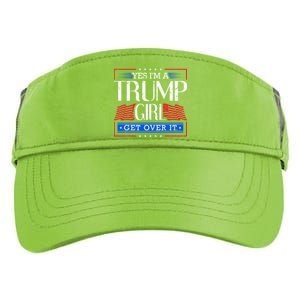 Yes IM A Trump Get Over It Funny Gift Trump Great Gift Adult Drive Performance Visor