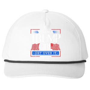 Yes IM A Trump Get Over It Funny Gift Trump Great Gift Snapback Five-Panel Rope Hat