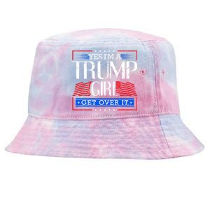 Yes IM A Trump Get Over It Funny Gift Trump Great Gift Tie-Dyed Bucket Hat