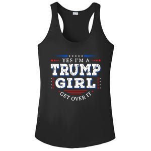 Yes IM A Trump Get Over It Funny Gift For Pro Trump Great Gift Ladies PosiCharge Competitor Racerback Tank