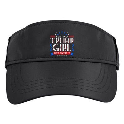 Yes IM A Trump Get Over It Funny Gift For Trump Fan Funny Gift Adult Drive Performance Visor