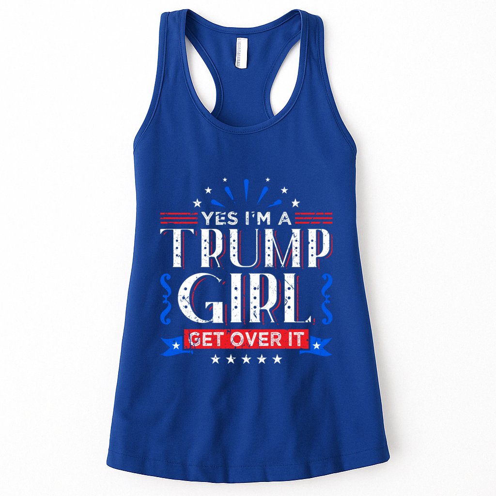 Yes IM A Trump Get Over It Funny Gift For Trump Fan Funny Gift Womens Tank Top