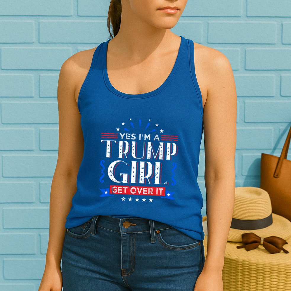 Yes IM A Trump Get Over It Funny Gift For Trump Fan Funny Gift Womens Tank Top