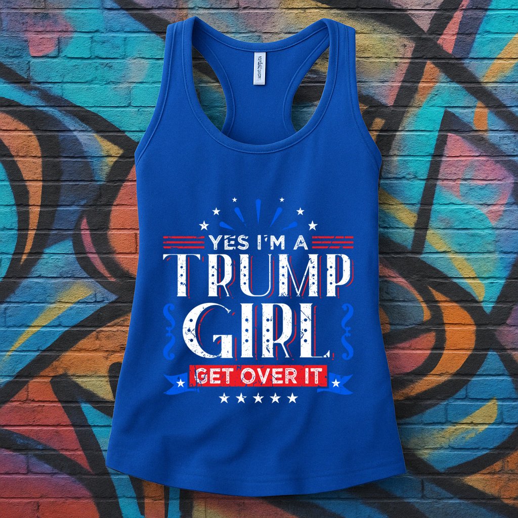 Yes IM A Trump Get Over It Funny Gift For Trump Fan Funny Gift Womens Tank Top