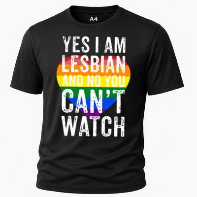 Yes I Am Lesbian And No You Cant Watch Lgbt Awareness Gift Performance Shirt