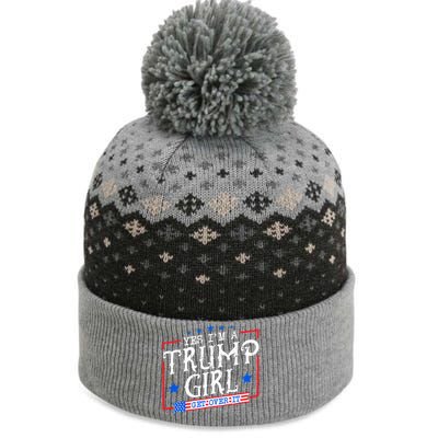 Yes IM A Trump Get Over It Funny Gift For Trump Supporter Cool Gift The Baniff Cuffed Pom Beanie