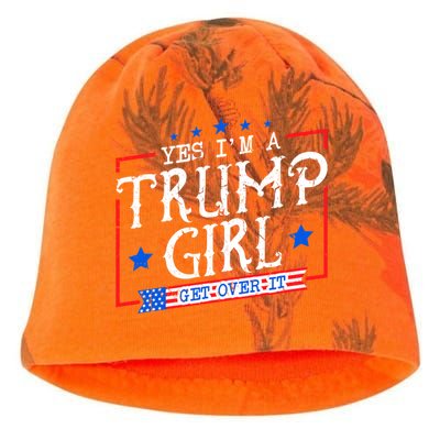 Yes IM A Trump Get Over It Funny Gift For Trump Supporter Cool Gift Kati - Camo Knit Beanie