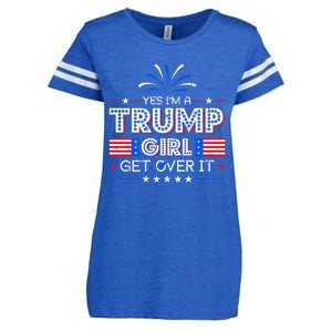 Yes IM A Trump Get Over It Presidential Politics Trump Meaningful Gift Enza Ladies Jersey Football T-Shirt