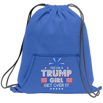 Yes IM A Trump Get Over It Presidential Politics Trump Gift Sweatshirt Cinch Pack Bag