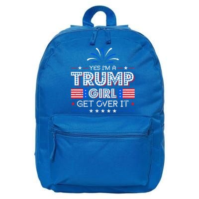 Yes IM A Trump Get Over It Presidential Politics Trump Gift 16 in Basic Backpack