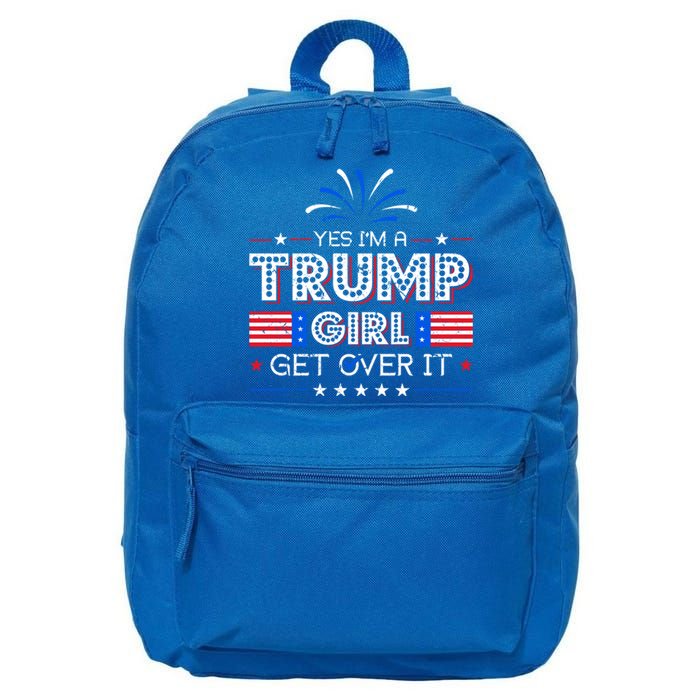 Yes IM A Trump Get Over It Presidential Politics Trump Gift 16 in Basic Backpack