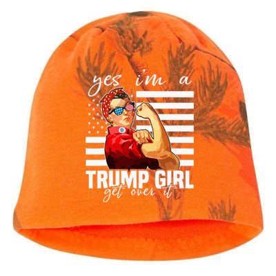 Yes IM A Trump Girl Get Over It Trump 2024 Kati - Camo Knit Beanie