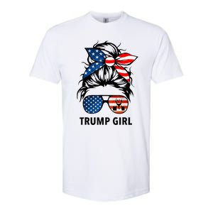 Yes I'm A Trump Girl Get Over It Gift Trump 2024 Election Gifts Softstyle CVC T-Shirt