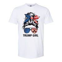 Yes I'm A Trump Girl Get Over It Gift Trump 2024 Election Gifts Softstyle CVC T-Shirt