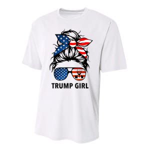 Yes I'm A Trump Girl Get Over It Gift Trump 2024 Election Gifts Performance Sprint T-Shirt