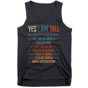 Yes I Am Tall Tank Top