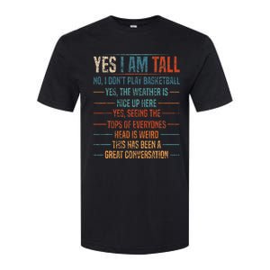 Yes I Am Tall Softstyle CVC T-Shirt