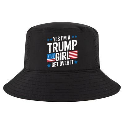 Yes IM A Trump Girl Trump Supporter Patriotic Cool Comfort Performance Bucket Hat