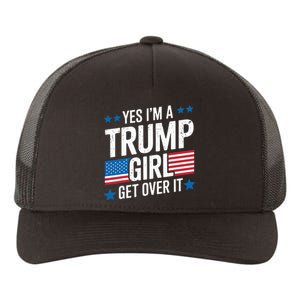 Yes IM A Trump Girl Trump Supporter Patriotic Yupoong Adult 5-Panel Trucker Hat