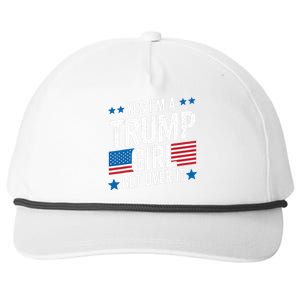 Yes IM A Trump Girl Trump Supporter Patriotic Snapback Five-Panel Rope Hat