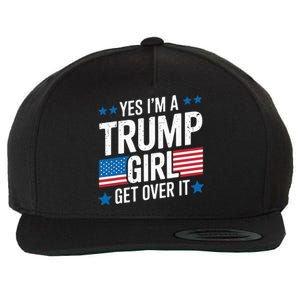 Yes IM A Trump Girl Trump Supporter Patriotic Wool Snapback Cap