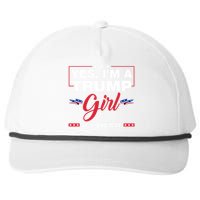 Yes IM A Trump Girl Get Over It Trump 2024 Election Snapback Five-Panel Rope Hat