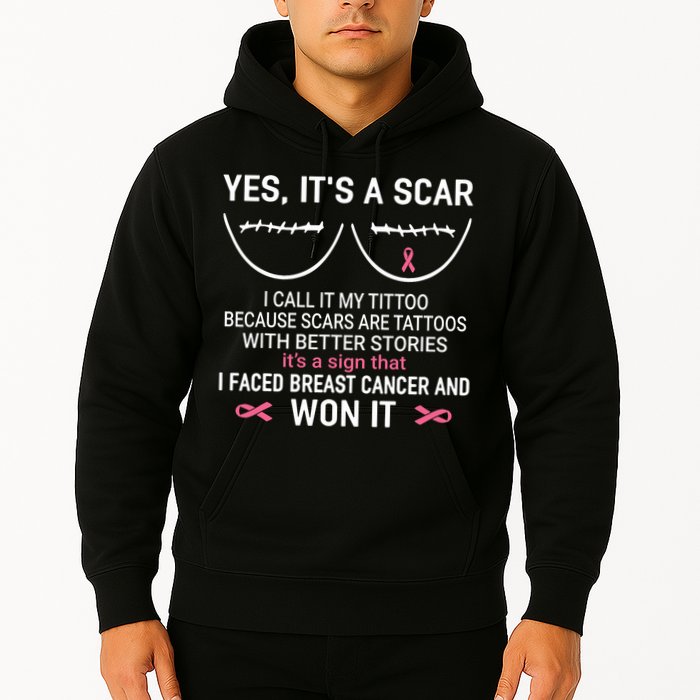 Yes ItS A Scar I Call It My Tittoo Hoodie